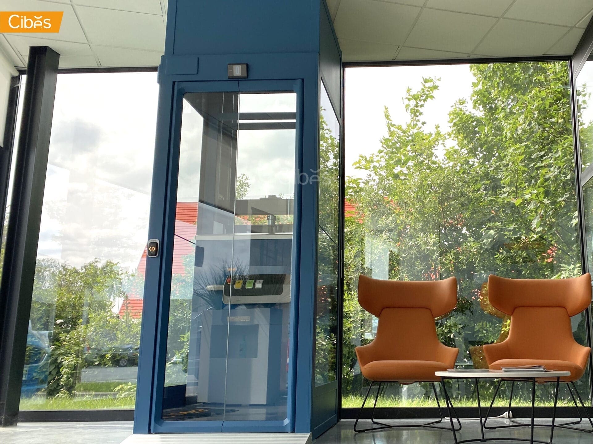 Cibes Cloud Plus home elevator Azure Blue 3 Cibes Cloud Plus home elevator Azure Blue 3