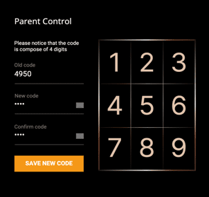 Parental Control ของ Control Panels ลิฟท์บ้าน